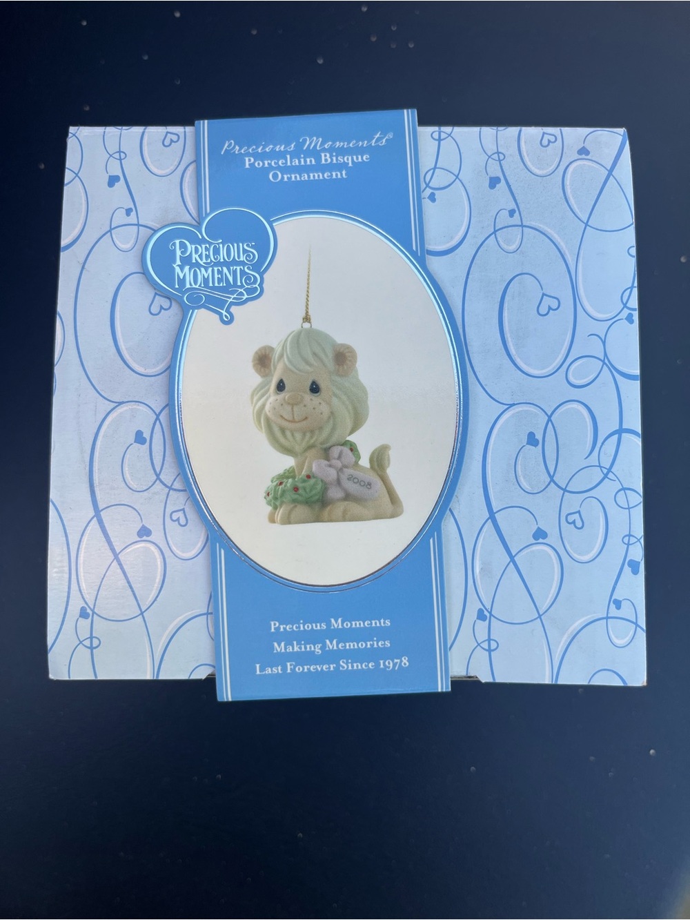 Precious Moments Porcelain Bisque Lion Ornament